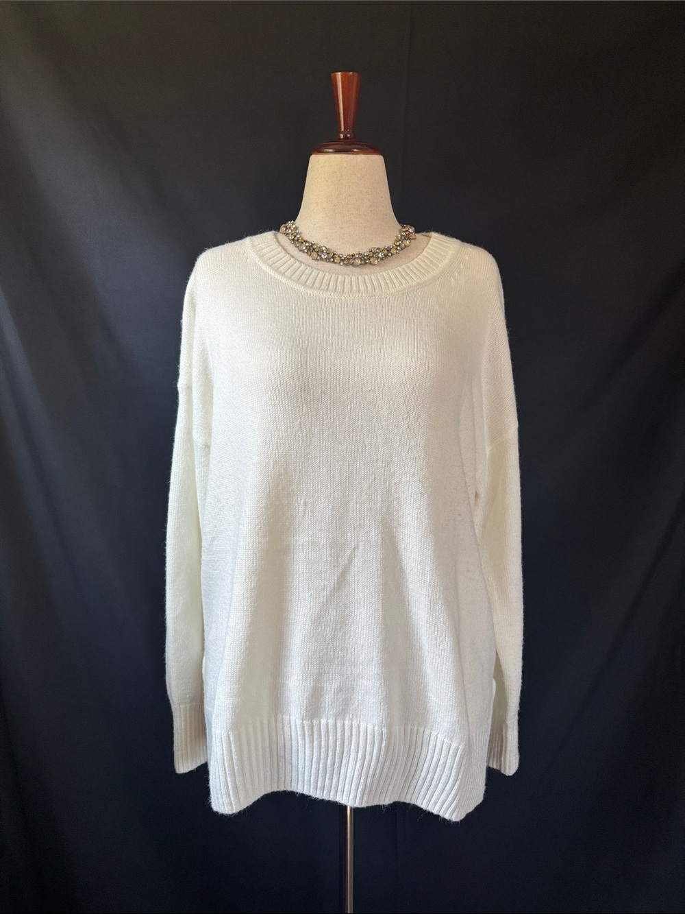 Banana Republic Ivory Crewneck Sweater